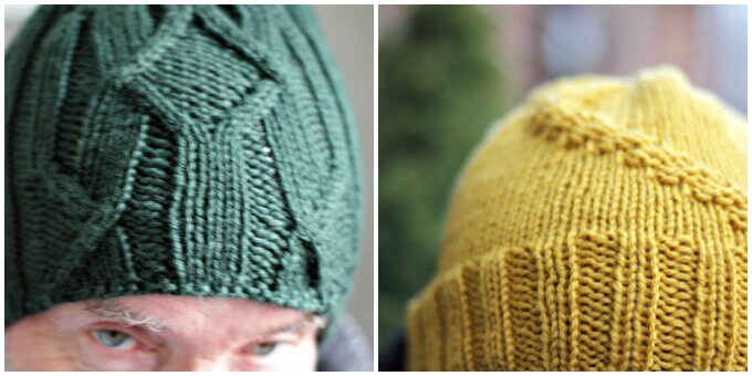 A Pair of Masculine Knit Hats for The Men in Your Life