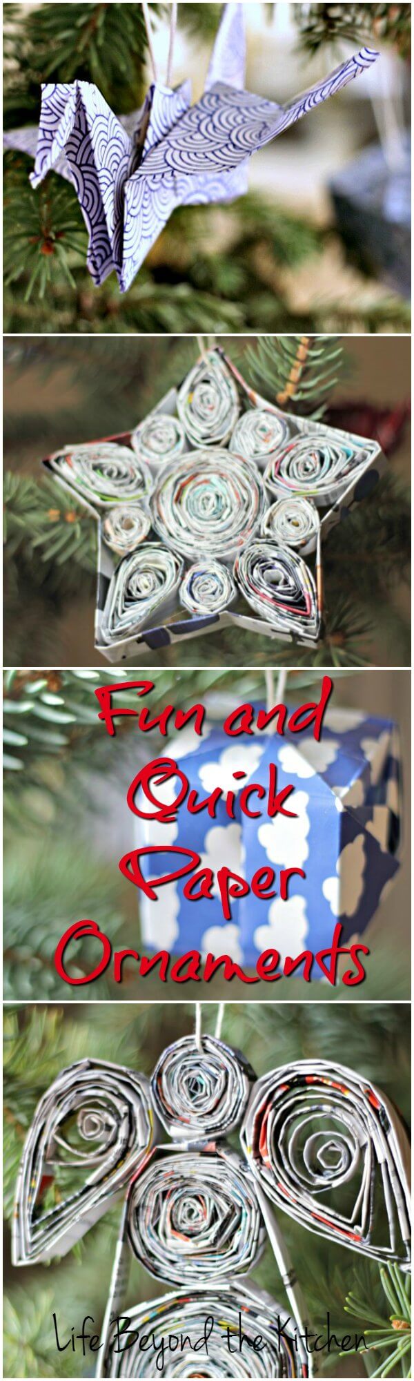 Quick Paper Ornaments You Can Make Tonight!