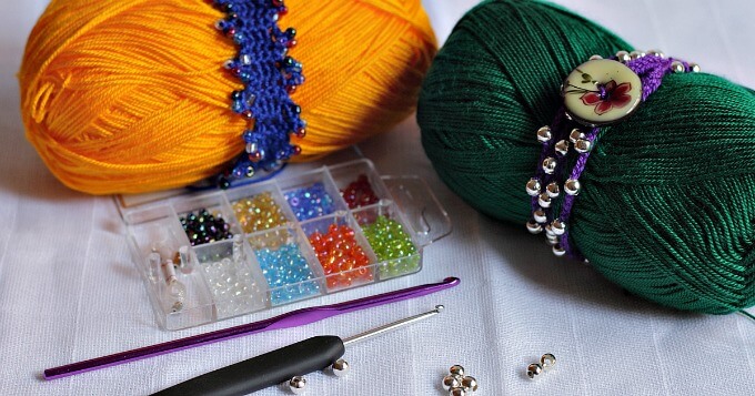 Pretty Crocheted Bracelets for Summer {#CraftyDestash}