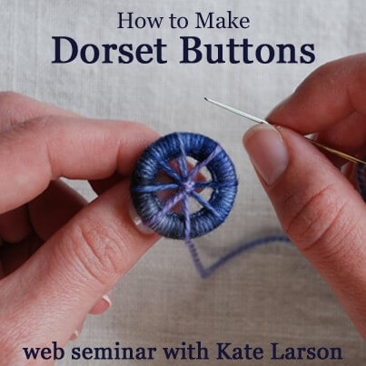 Web Class for Making Dorset Buttons on Interweave