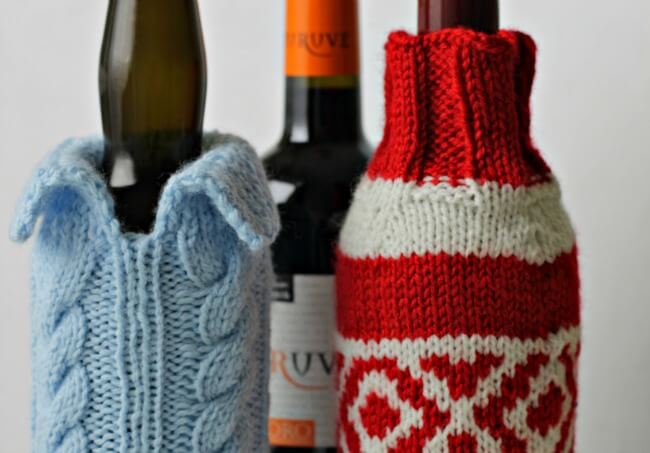 Wine Bottle Sweaters To Knit