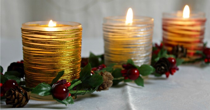 Easy Decorated Votives