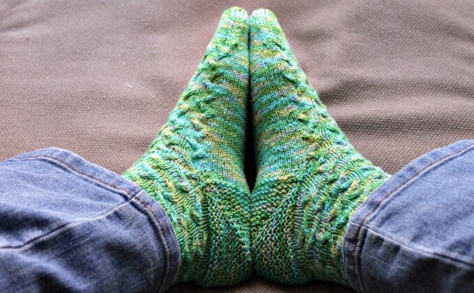 Wave Cable Sock Pattern Review