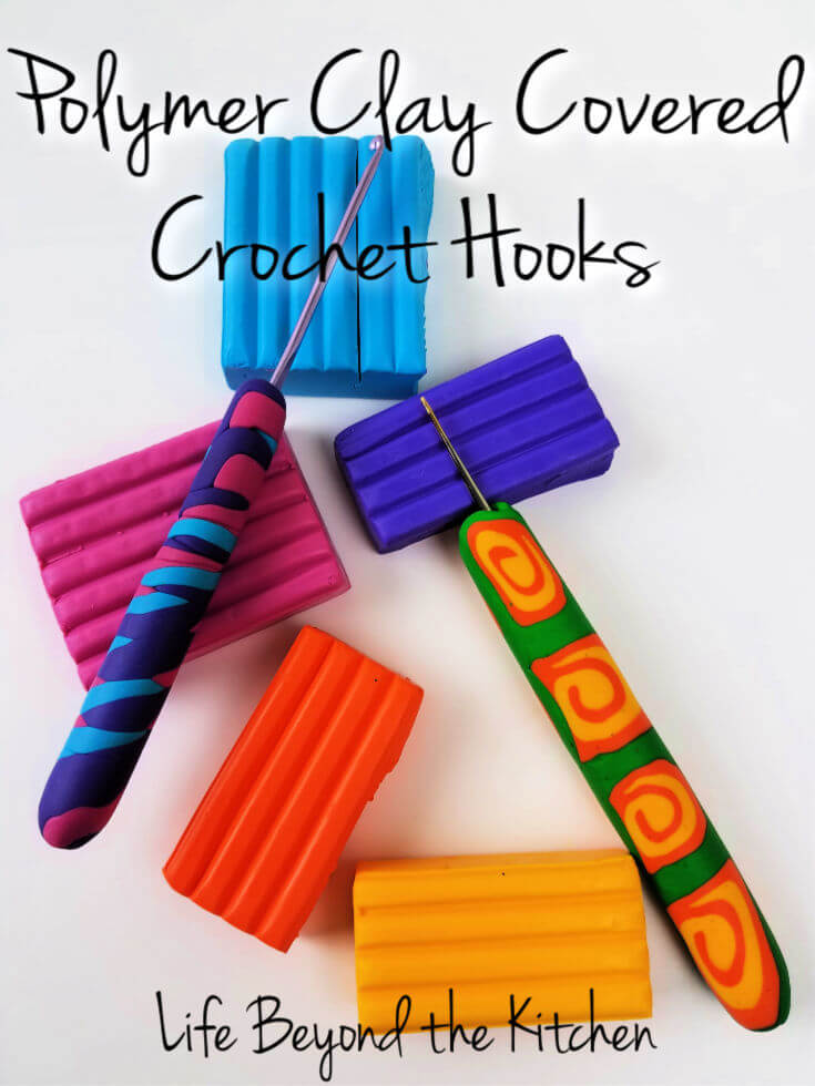 DIY Polymer Clay Crochet Hook Handle - Dabbles & Babbles