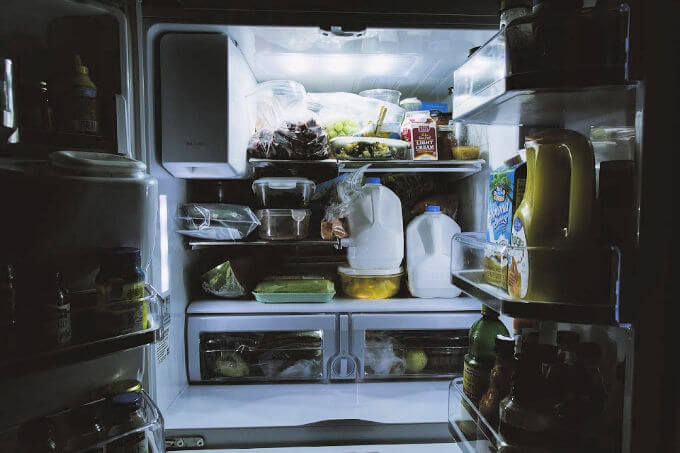 photo of very full refrigerator