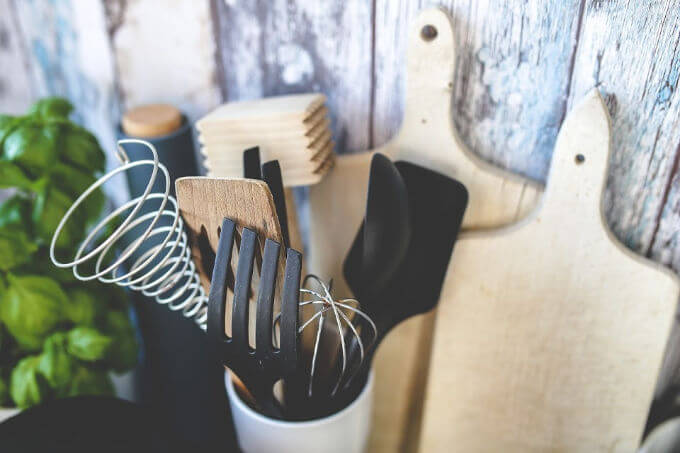 photo of kitchen utensils