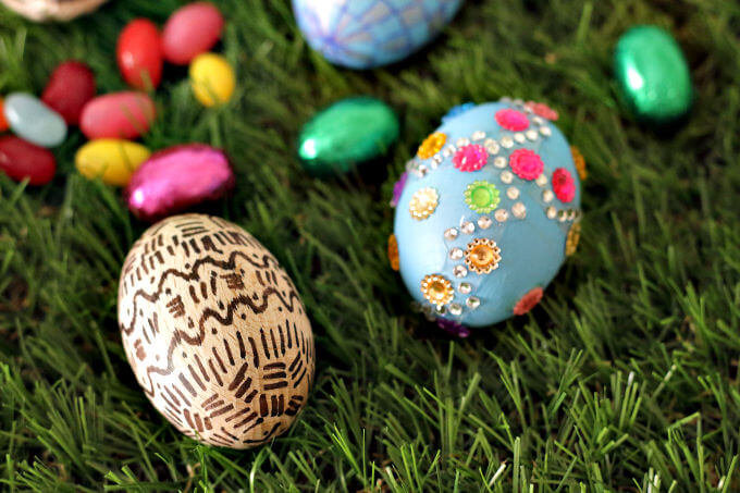 Decor eggs from supplies you already have ~ Life Beyond the Kitchen