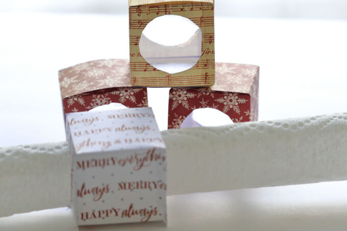 Gift Box Napkin Rings (Free Download!)