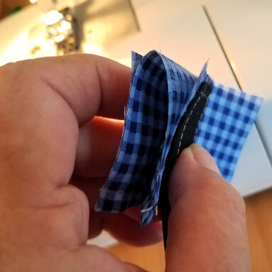 How to Make DPN Holders Photo Demonstrating How to Fold the Tab to Form the Pocket