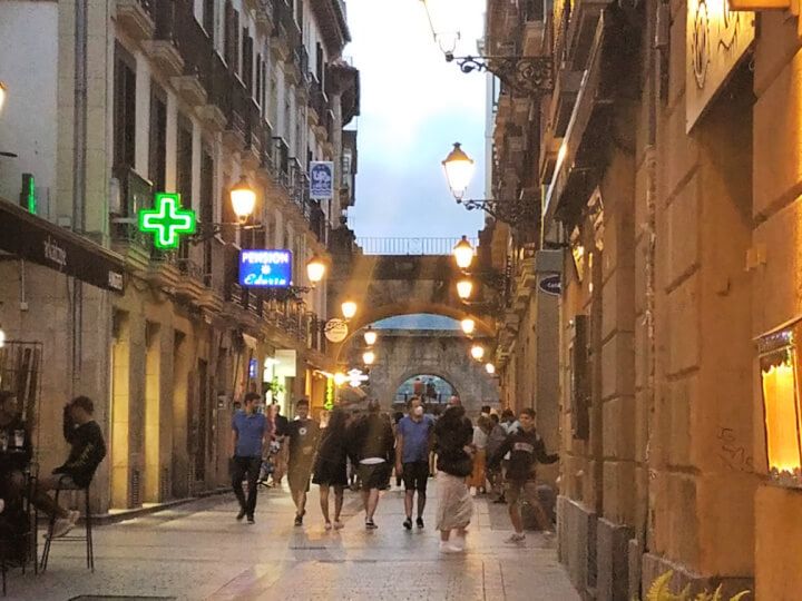 photo of the Old Town in San Sebastian