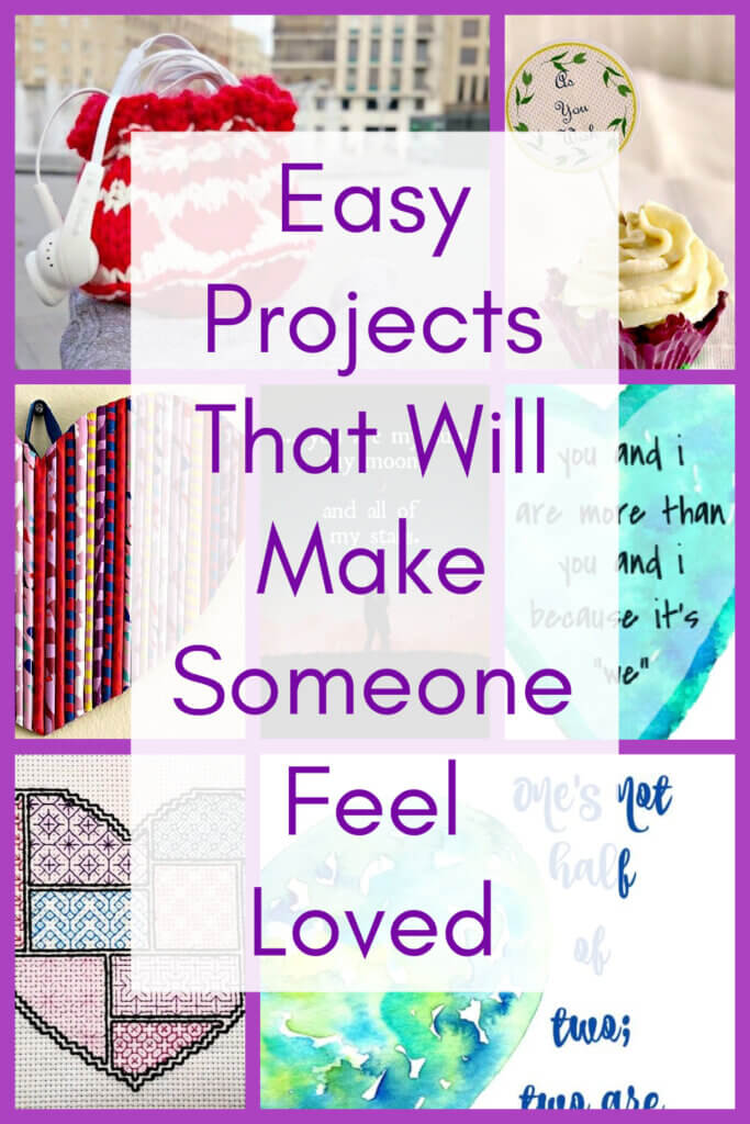 image collage with easy Valentine's crafts and recipes
