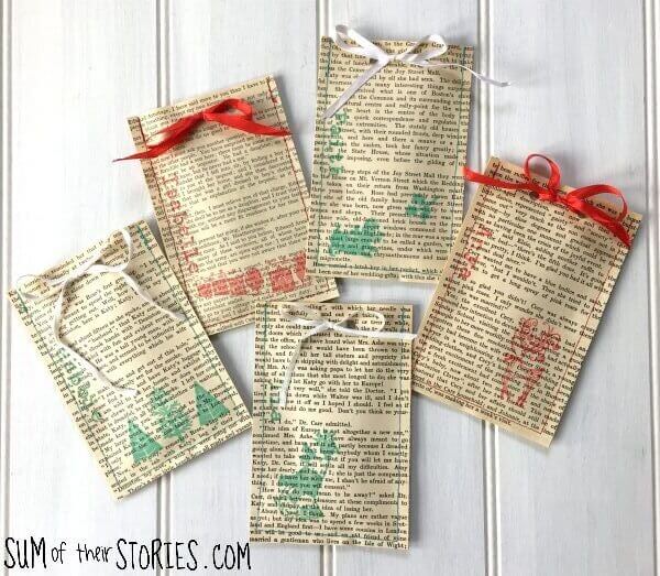 book page gift bags