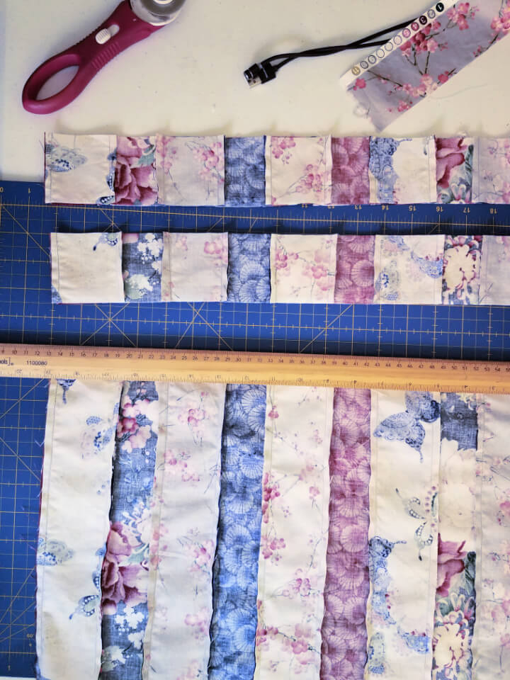 tube quilting strips
