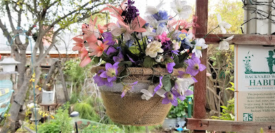 upcycled care free flower pot