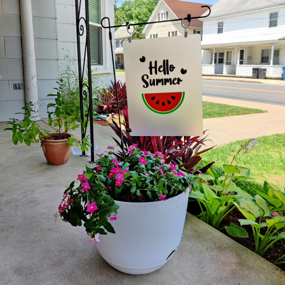 finished planter porch sign